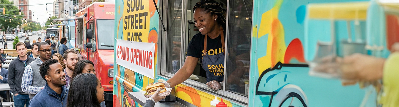 StartZone is part of Highline College Business Development Center owner in doorway.